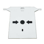 Verre de remplacement pour boutons - poussoirs manuels, 400 et 500 line 1043 / 247 - urmet