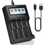 Usb chargeur de batterie intelligent universel 18650 avec �cran lcd automatique pour batterie li - ion ...