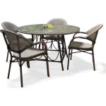 Ushuaia - ensemble repas de jardin 4 places en aluminium - dcb garden Ushuaia - ensemble repas de jardin 4 places en aluminium - dcb garden