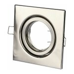 Support de spot encastr led carr v - tac gu10 et gu5. 3 (mr16) rglable