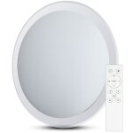 V - tac - plafonnier led lampe de salon lampe de plafond mtal blanc changeur de couleurs d 67 cm