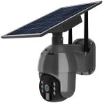 V - tac - camra solaire intelligente ip65 waterproof black wifi ptz