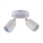 V - tac - support de spot de plafond double led 2 x gu10, base ronde réglable en aluminium V - tac - support de spot de plafond double led 2 x gu10, base ronde réglable en aluminium