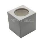 Support de spot led v - tac carré pour montage au plafond, gu10 et gu5. 3 (mr16), corps en plâtre blanc ... Support de spot led v - tac carré pour montage au plafond, gu10 et gu5. 3 (mr16), corps en plâtre blanc ...