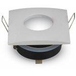 V - tac - support de spot encastr led carr gu10 et gu5. 3 (mr16) couleur blanche ip54