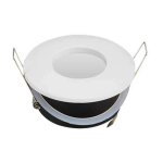 V - tac - support de spot encastr� led rond gu10 et gu5. 3 (mr16) couleur blanche ip54