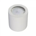 V - tac - support de spot de plafond led rond gu10 et gu5. 3 (mr16) corps en pl�tre blanc