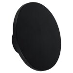 Plafonnier led rond v - tac 12 w noir  160 mm h 60 mm blanc chaud ip65
