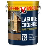 Lasure bois ext�rieur, haute performance 10 ans v33, offre sp�ciale ch�ne moyen satin 5l