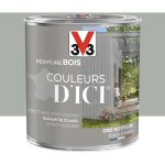 V33 - peinture bois couleurs d'ici gris soyeux 0, 5 l