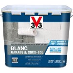V33 - peinture intrieure garage et sous - sol blanc mat 5l