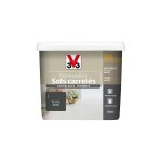 V33 - peinture r�novation sols carrel�s (carrelages - marbres) 2 en 1 satin tarmac 0, 75 l