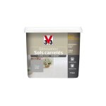 V33 - peinture r�novation sols carrel�s (carrelages - marbres) 2 en 1 satin titane 0, 75 l