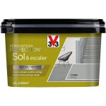 V33 - peinture sols & escaliers rnovation perfection titane satin 2l