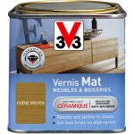 V33 - vernis intérieur meubles et boiseries chêne moyen mat 0, 5l V33 - vernis intérieur meubles et boiseries chêne moyen mat 0, 5l