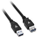 Cable usb3 a m - f 2m rallonge noir 100 cuivre