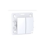 Schneider electric - va - et - vient + bouton poussoir o / f saillie blanc polaire 230v (sans cadre) ...