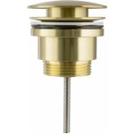 Valaz - bonde lavabo or bross pour vasques avec ou sans trop - plein