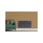 Valderoma - radiateur  inertie tactilo horizontal natura noir 1500w nn1500a