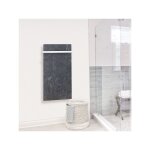 Valderoma - radiateur  inertie tactilo vertical natura noir 1000w nn10vea
