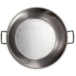 La valenciana - plat paella profond acier poli 50cm