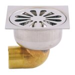 Valentin - bonde carr� 10x10 inox - laiton coude - 4601