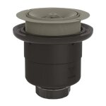Bonde de douche vertical nf pour receveur d. 90 mm, sans capot