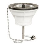 Valentin - bonde d'�vier pvc d60 55l / min avec bouchon - cha�nette 00 701500 000 00