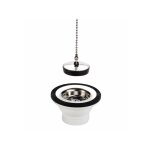 Bonde �vier inox � bouchon. valentin 705100 000 00