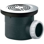 Valentin - bonde de receveur d90 + grille marguerite d115 sortie horizontale 00 571000 000 00