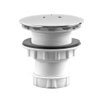 Valentin ? bonde de douche 60 mm ? capot en m�tal chrom� ? drainage vertical efficace ? pour receveurs ...