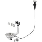 Valentin - bonde de vidage automatique d90mm pour vier simple cuve 00 435500 000 00