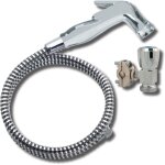 Valentin - kit douchette  gchette wc ou bac  shampoing, 1 jet, flexible 1, 25 m, support mural, chrom ...