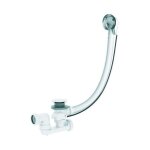 Valentin - vidage baignoire  cble 1 m, siphon orientable  360 finition chrome