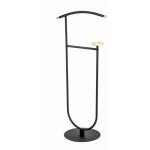 Valet de chambre design 'malia' 115cm noir & naturel