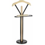 Valet matteo en m�tal et en bois laqu� couleur noir et ch�ne sonoma