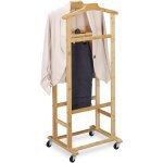 Valet de chambre  roulettes, portant en bambou, range - vtements chambre, h x l x p : 107 x 47 x 37 ...