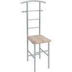 Valet coloris alu - ch�ne san remo - dim : l 46 x p 46 x h 109 cm pegane