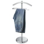 Valet de nuit metal couleur argent