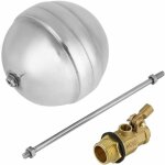 Valeur de la boule flottante, dn15 g1 / 2 capteur d'eau � filetage m�le en laiton valeur de la boule ...