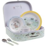 Valisette coffret set repas 5 pi�ces campagne