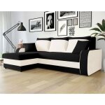 Bestmobilier - valos - canap� d'angle r�versible - 4 places - convertible avec coffre - en velours