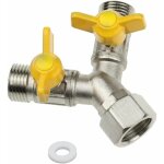Valve de commutation en laiton 1 / 2' y - rpartiteur de valve en y  3 voies avec robinets d'arrt, ...