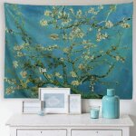 Van gogh fleur tapisserie peinture � l'huile floral tenture murale nature paysage mur art d�cor � la ...