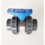 Interplast - vanne modle 2020 40mm  coller double union dmontable 4cm / 40 mm pn16 pvc pression