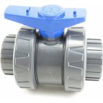 Vanne 63mm interplast à coller double union démontable 6, 3cm pn16 pvc pression Vanne 63mm interplast à coller double union démontable 6, 3cm pn16 pvc pression