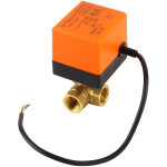 Vanne � bille motoris�e 3 voies en laiton pour syst�me de climatisation - 12v cc