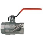 Vanne boisseau sph�rique f / f manette et purge - passage int�gral pn32 15x21 - ezfitt