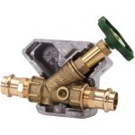 Vanne de d�bit libre js, raccord de pression, entr�e ou sortie, avec soupape de d�charge, diam�tre dn20, ...