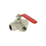 Atusa ? vanne sph�rique � 3 voies 20x27 ? raccords filet�s int�rieurs pour installation facile ? pression ...
